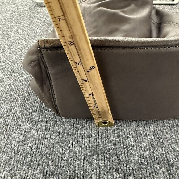 FRYE Soft Leather Bag Lena Gray Hobo Shoulder Handbag Tote Purse Boho Western - Picture 12 of 12